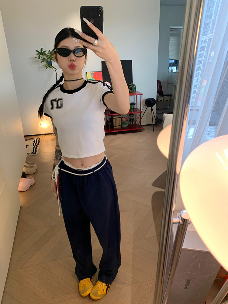 2025 American-Style Loose Draped Wide-Leg Tie Sports Pants for Couples - Casual Versatile Straight-Leg Sweatpants 2025 American-Style Loose Draped Wide-Leg Tie Sports Pants for Couples - Casual Versatile Straight-Leg Sweatpants