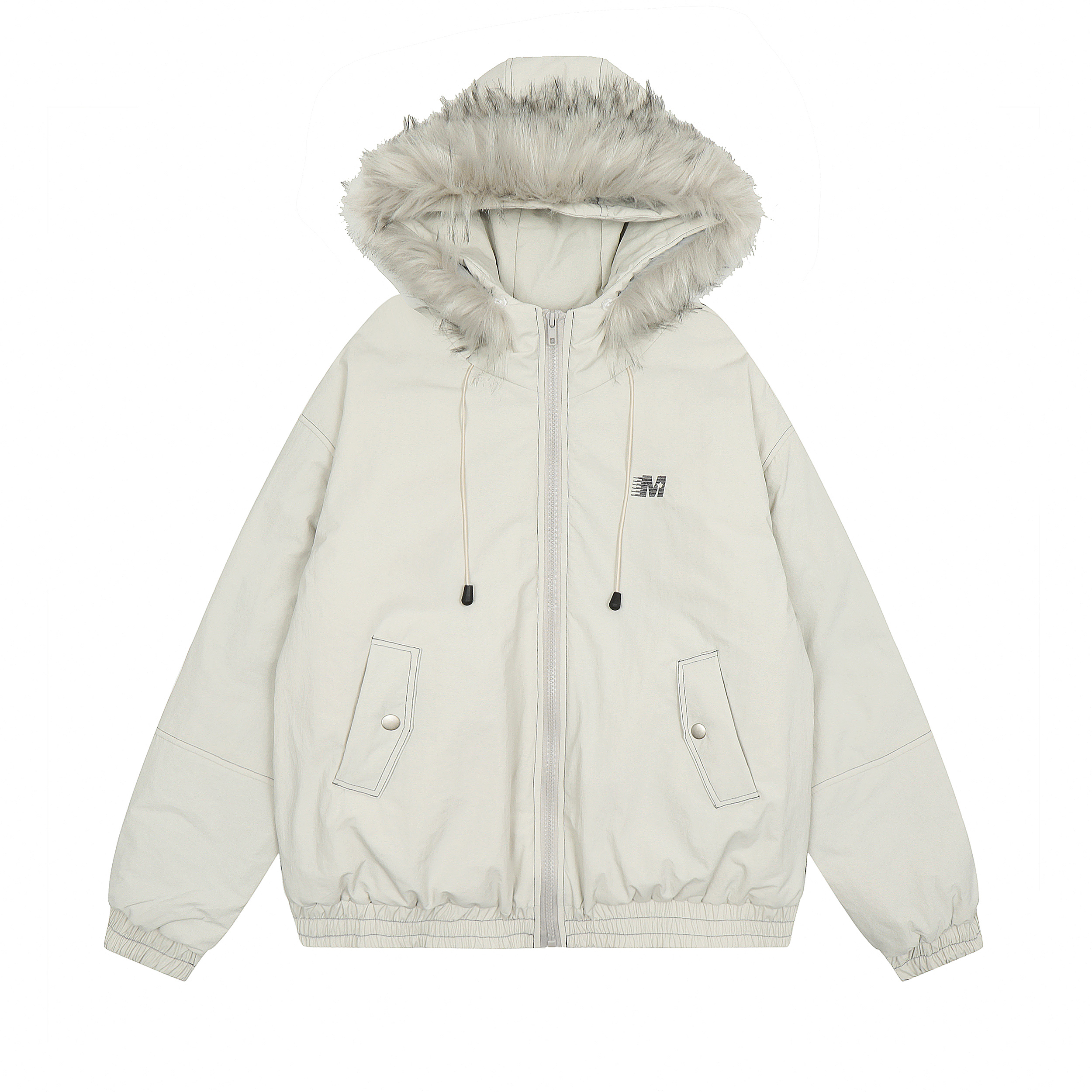 2025 Autumn Winter Vintage Large Fur Collar Hooded Cotton Coat for Women - Thick Loose Trendy Winter Jacket 2025 Autumn Winter Vintage Large Fur Collar Hooded Cotton Coat for Women - Thick Loose Trendy Winter Jacket