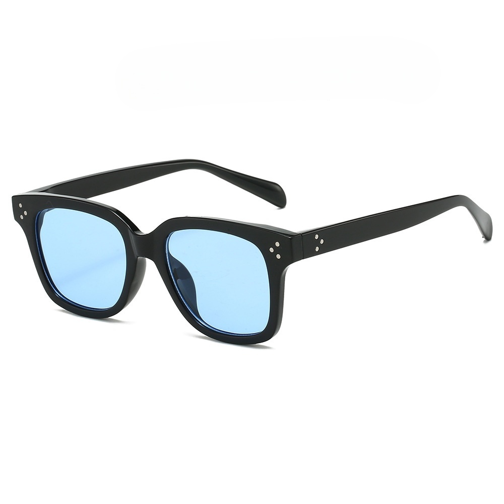 2025 Black Square Frame Sunglasses for Women, Slimming Design for Round Faces, High-End Feel, UV Protection, Street Style Fashion 2025 Black Square Frame Sunglasses for Women, Slimming Design for Round Faces, High-End Feel, UV Protection, Street Style Fashion