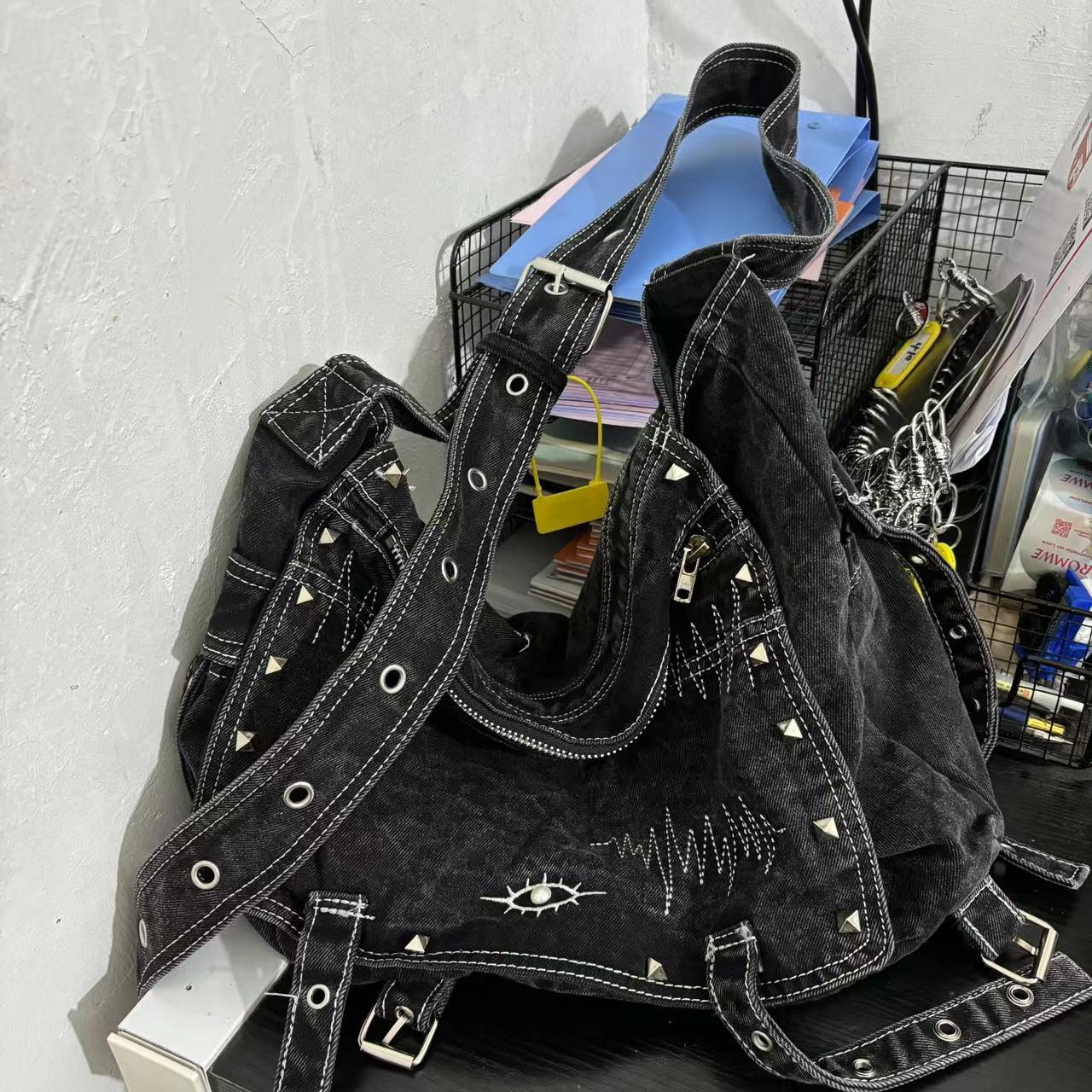 2025 Cool Washed Denim Crossbody Bag - Versatile Large Capacity Shoulder Bag for Everyday Fashion