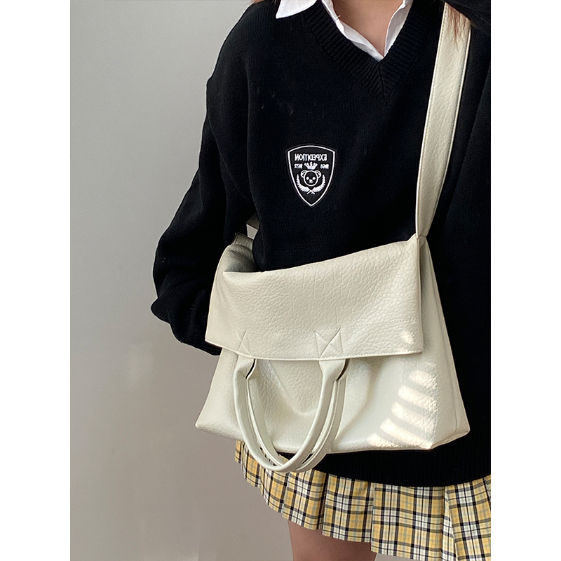 2025 Korean Style Women's Large Capacity Tote Bag - Versatile Commuting Shoulder Crossbody Bag