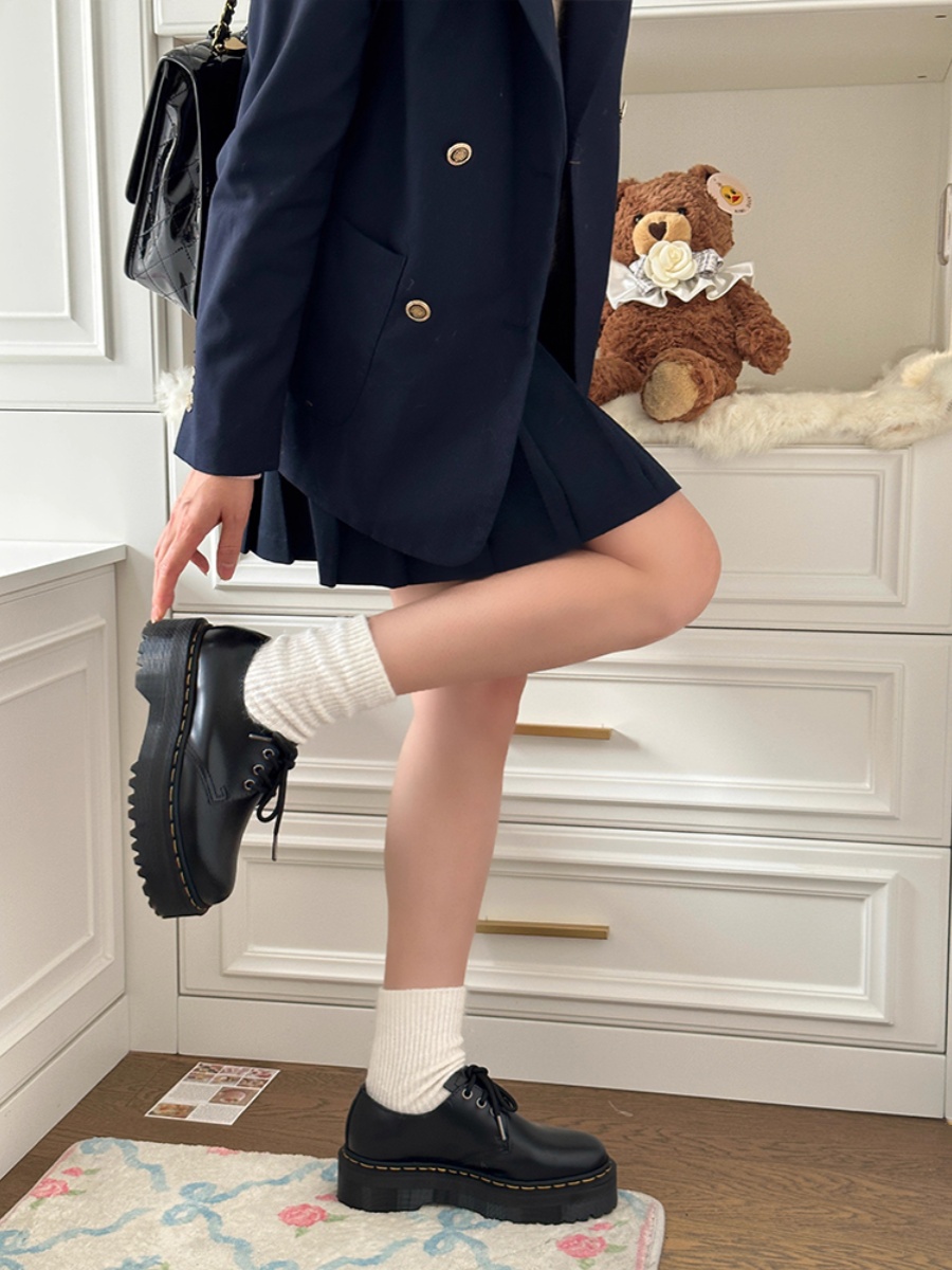 2025 New Style Women's Cowhide Martin Shoes - Thick-Soled Lace-Up Platform Leather Footwear 2025 New Style Women's Cowhide Martin Shoes - Thick-Soled Lace-Up Platform Leather Footwear