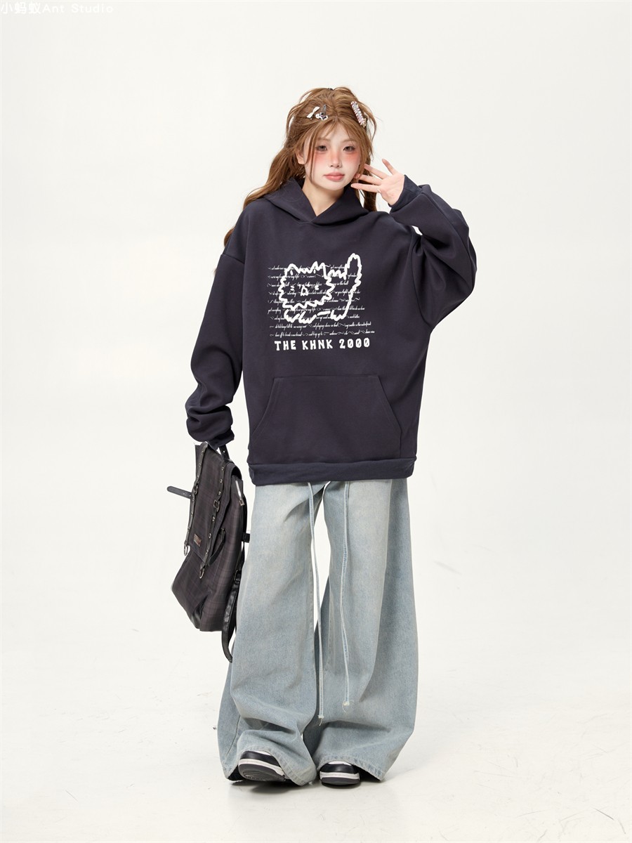 2025 Oversized White Hoodie for Women - Korean Style Lazy Fashion Sweatshirt for Spring & Autumn Couples 2025 Oversized White Hoodie for Women - Korean Style Lazy Fashion Sweatshirt for Spring & Autumn Couples