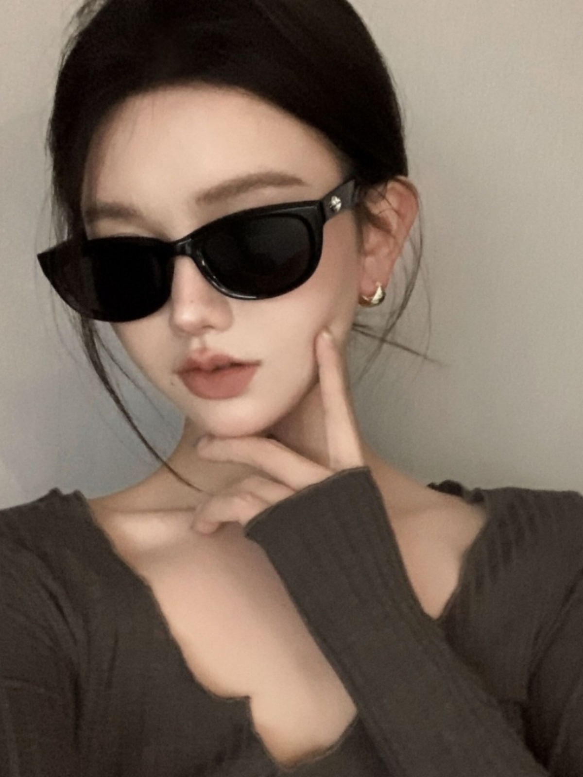 2025 Retro Cat Eye GM Green Oval Sunglasses - Y2K Fashion, European American Style, High-End Sun Protection 2025 Retro Cat Eye GM Green Oval Sunglasses - Y2K Fashion, European American Style, High-End Sun Protection