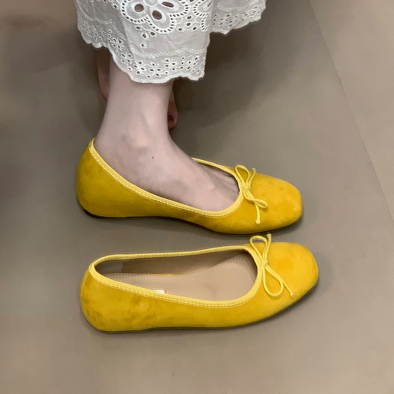 2025 Retro Elegant Hidden Height Slip-On Suede Ballet Flats - Ocean Inspired Design, Chic Casual Footwear 2025 Retro Elegant Hidden Height Slip-On Suede Ballet Flats - Ocean Inspired Design, Chic Casual Footwear