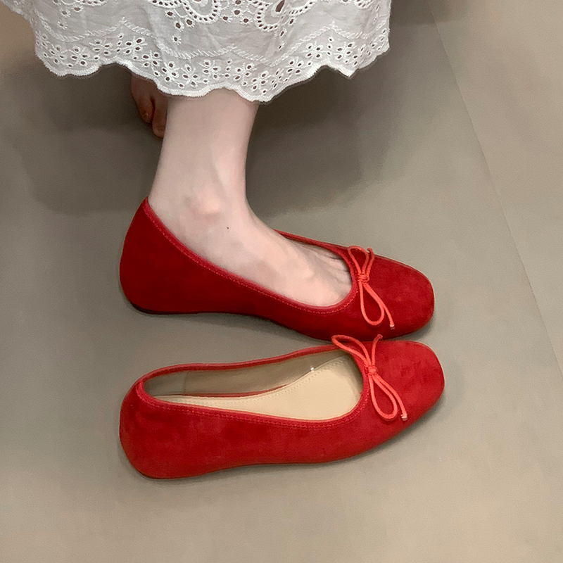 2025 Retro Elegant Hidden Height Slip-On Suede Ballet Flats - Ocean Inspired Design, Chic Casual Footwear 2025 Retro Elegant Hidden Height Slip-On Suede Ballet Flats - Ocean Inspired Design, Chic Casual Footwear