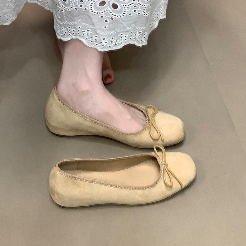 2025 Retro Elegant Hidden Height Slip-On Suede Ballet Flats - Ocean Inspired Design, Chic Casual Footwear 2025 Retro Elegant Hidden Height Slip-On Suede Ballet Flats - Ocean Inspired Design, Chic Casual Footwear