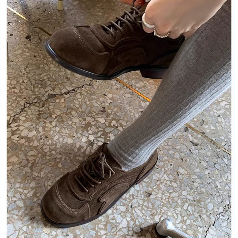 2025 Retro Lace-Up Derby Shoes in Genuine Leather - Versatile Flat Casual Loafers for Commuting and Everyday Wear 2025 Retro Lace-Up Derby Shoes in Genuine Leather - Versatile Flat Casual Loafers for Commuting and Everyday Wear