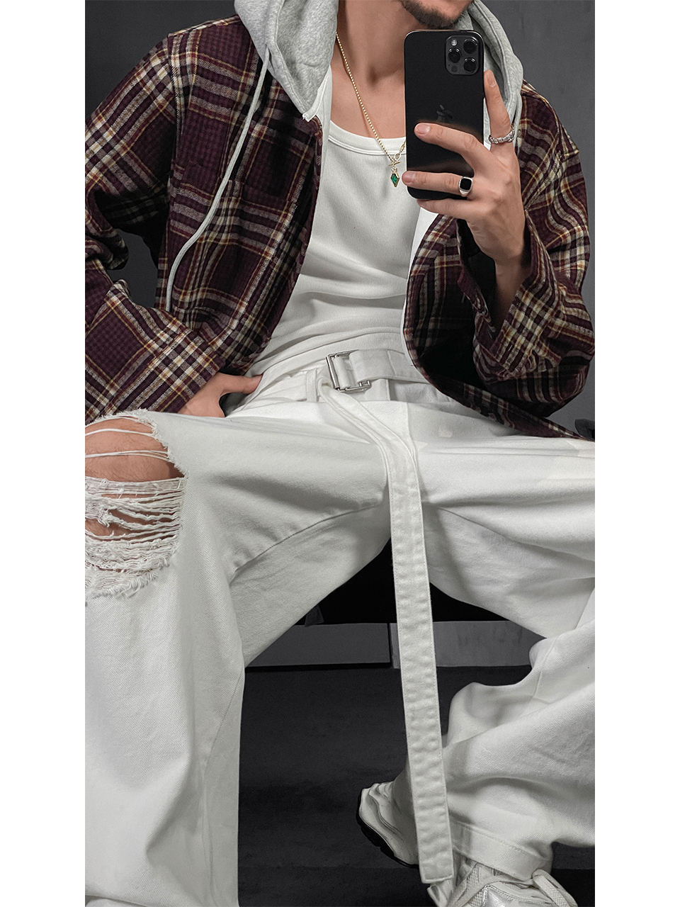 2025 Retro Loose Plaid Hooded Casual Shirt Jacket - Versatile Niche Fashion for 90s and Y2K Inspired Styles 2025 Retro Loose Plaid Hooded Casual Shirt Jacket - Versatile Niche Fashion for 90s and Y2K Inspired Styles