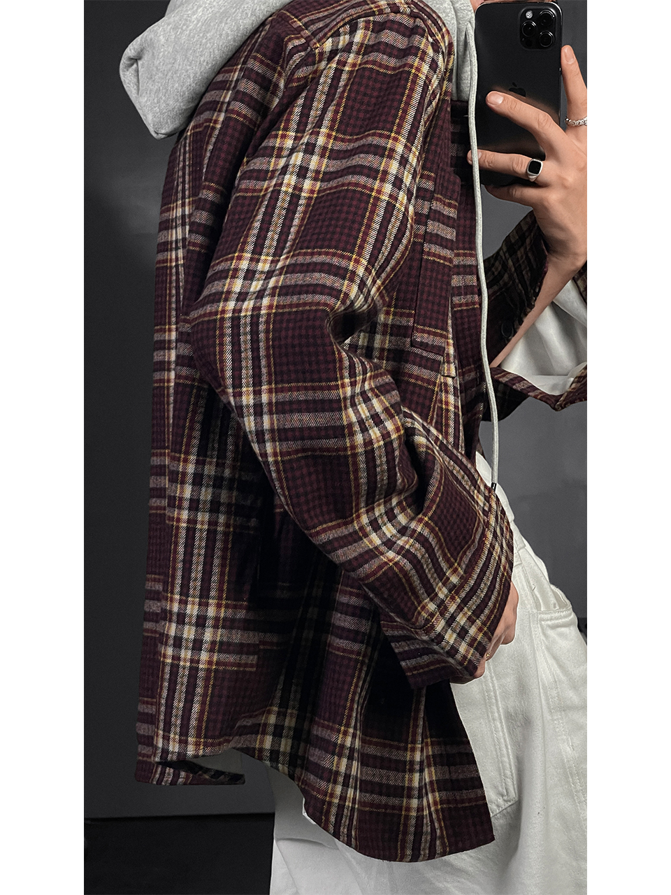 2025 Retro Loose Plaid Hooded Casual Shirt Jacket - Versatile Niche Fashion for 90s and Y2K Inspired Styles 2025 Retro Loose Plaid Hooded Casual Shirt Jacket - Versatile Niche Fashion for 90s and Y2K Inspired Styles