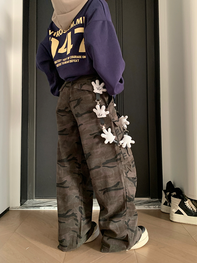 2025 Spring American Vintage Big Pocket Camouflage Pants for Men and Women - Loose Fit Outdoor Straight Casual Long Pants 2025 Spring American Vintage Big Pocket Camouflage Pants for Men and Women - Loose Fit Outdoor Straight Casual Long Pants