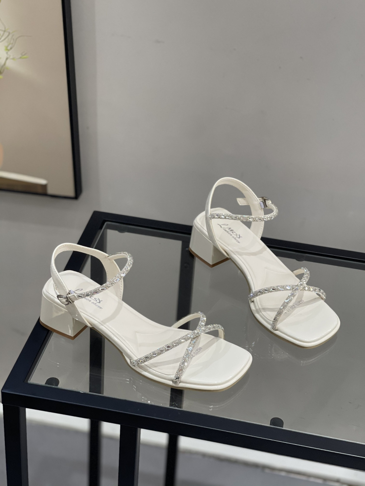 2025 Summer Fairy Style Square Toe Chunky Heel Sandals for Women, One Strap High-Quality Roman Shoes, Trendy Summer Footwear 2025 Summer Fairy Style Square Toe Chunky Heel Sandals for Women, One Strap High-Quality Roman Shoes, Trendy Summer Footwear