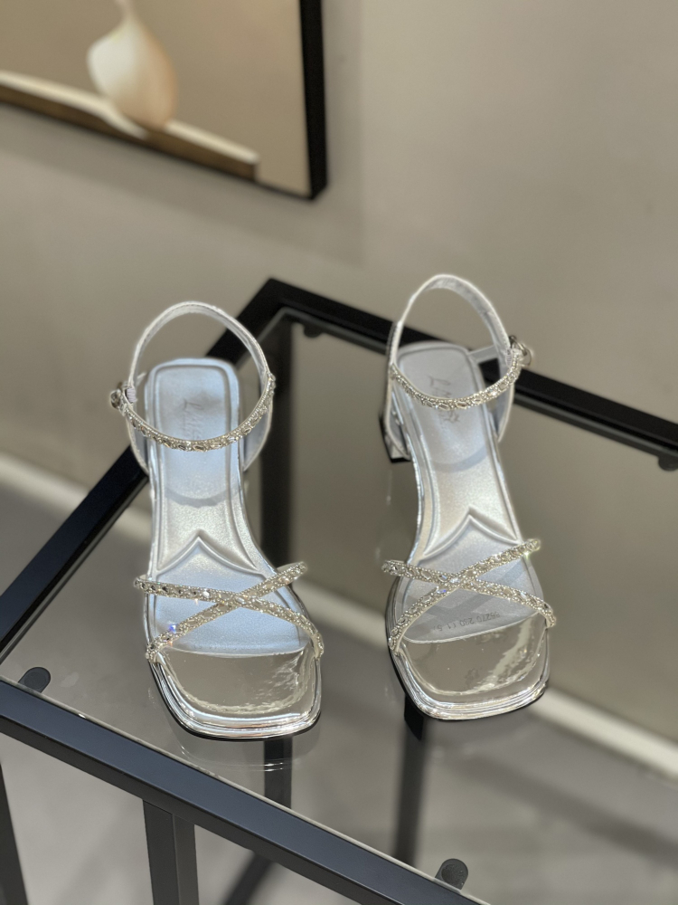 2025 Summer Fairy Style Square Toe Chunky Heel Sandals for Women, One Strap High-Quality Roman Shoes, Trendy Summer Footwear 2025 Summer Fairy Style Square Toe Chunky Heel Sandals for Women, One Strap High-Quality Roman Shoes, Trendy Summer Footwear