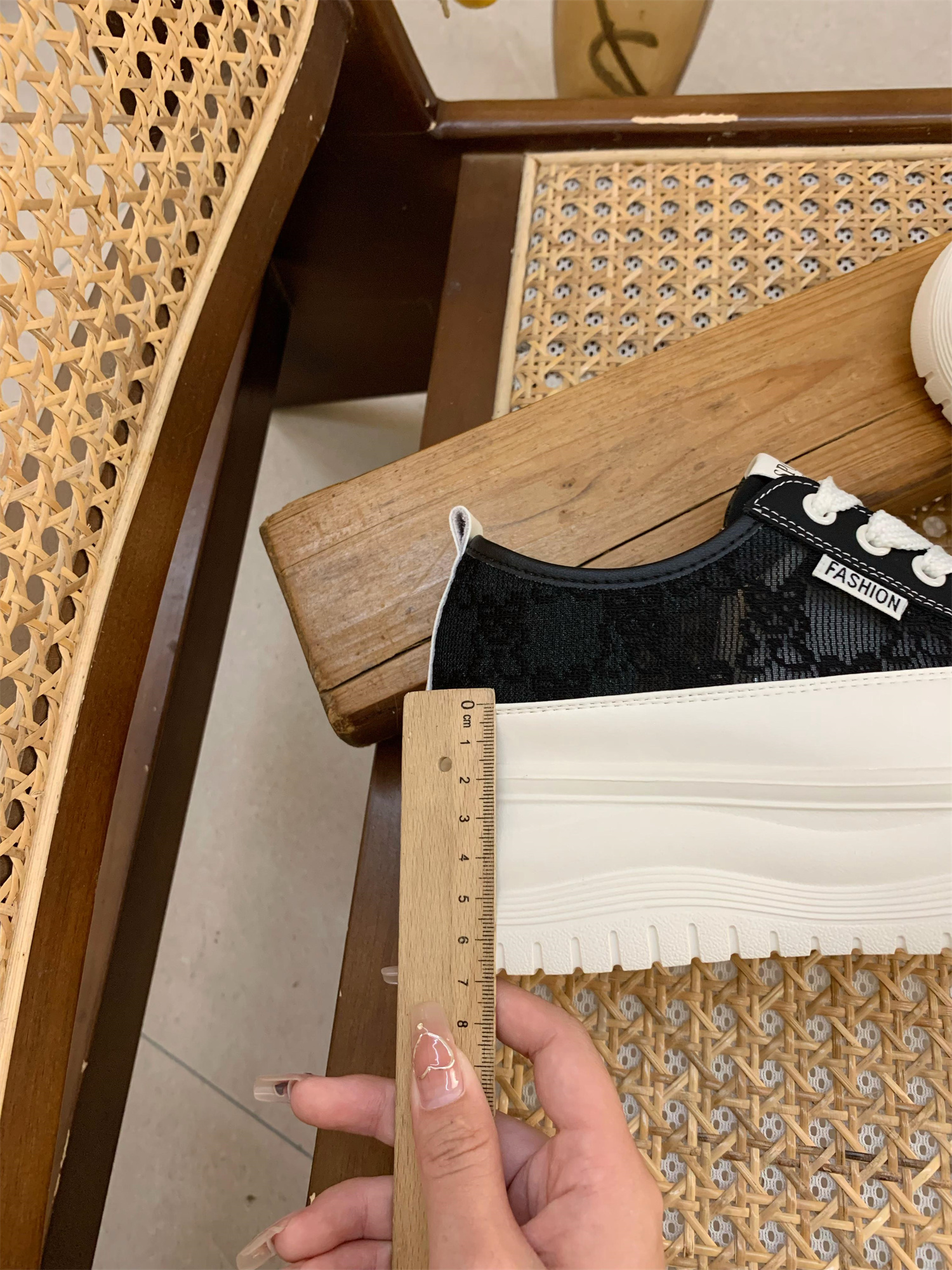 2025 Summer Women's Thick-Soled Platform Mesh Leather Sneakers - Casual Sports Shoes for Height Increase 2025 Summer Women's Thick-Soled Platform Mesh Leather Sneakers - Casual Sports Shoes for Height Increase