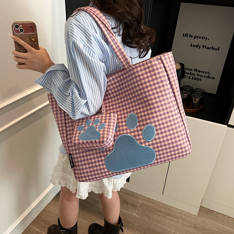 2025 Women's Canvas Foot-Shaped Tote Bag - Large Capacity Commuting Shoulder Bag for School & Everyday Use 2025 Women's Canvas Foot-Shaped Tote Bag - Large Capacity Commuting Shoulder Bag for School & Everyday Use