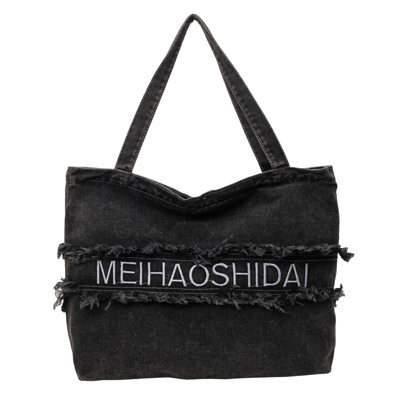 2025 Women's Denim Tote Bag - Large Capacity College Commuter Shoulder Bag for Students 2025 Women's Denim Tote Bag - Large Capacity College Commuter Shoulder Bag for Students