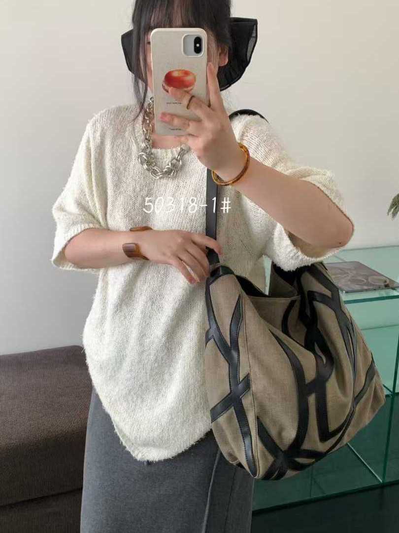 2025 Women's Hollow Out Linen Tote Bag with Pony Totem Design - Trendy Non-Spliced Shoulder Bag 2025 Women's Hollow Out Linen Tote Bag with Pony Totem Design - Trendy Non-Spliced Shoulder Bag