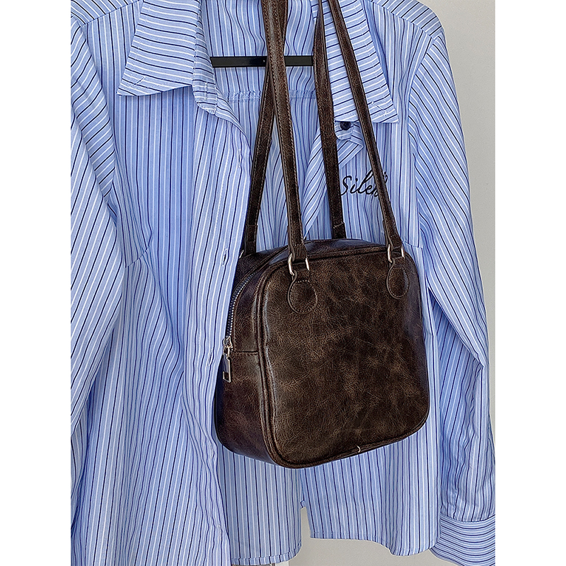 2025 Women's Korean Retro Lightweight Small Square Handheld Shoulder Bag - High-Quality Fashion Accessory