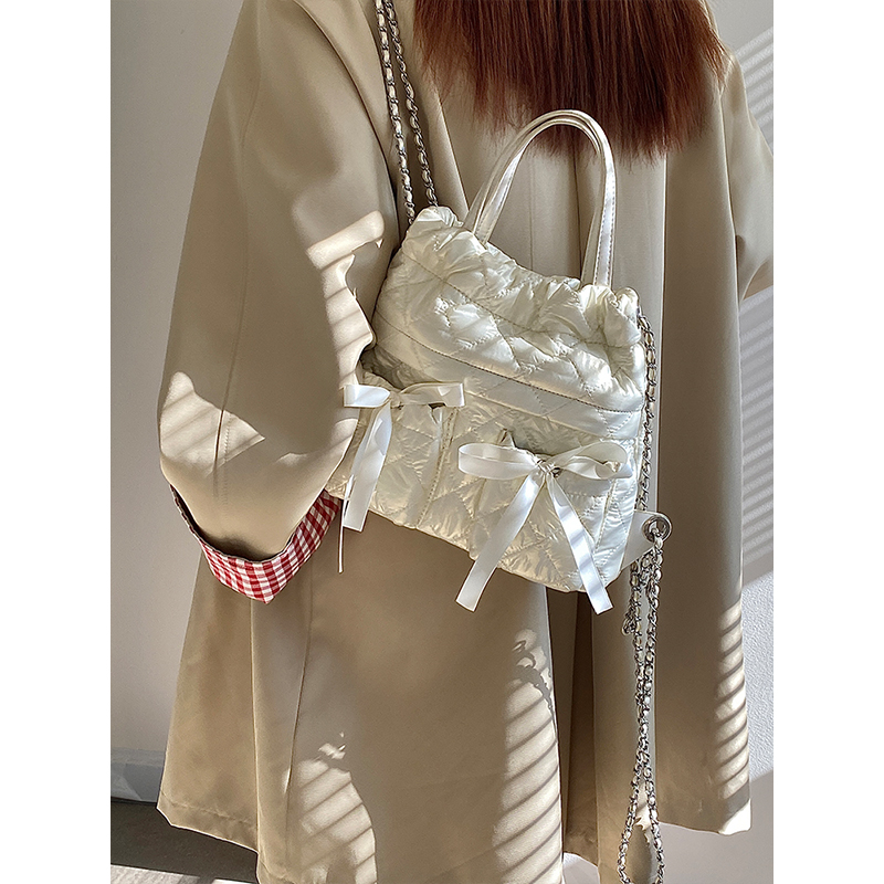 2025 Women's Korean Style Versatile High-End Backpack with Chain Detail - Fashionable Small Double Shoulder Bag 2025 Women's Korean Style Versatile High-End Backpack with Chain Detail - Fashionable Small Double Shoulder Bag