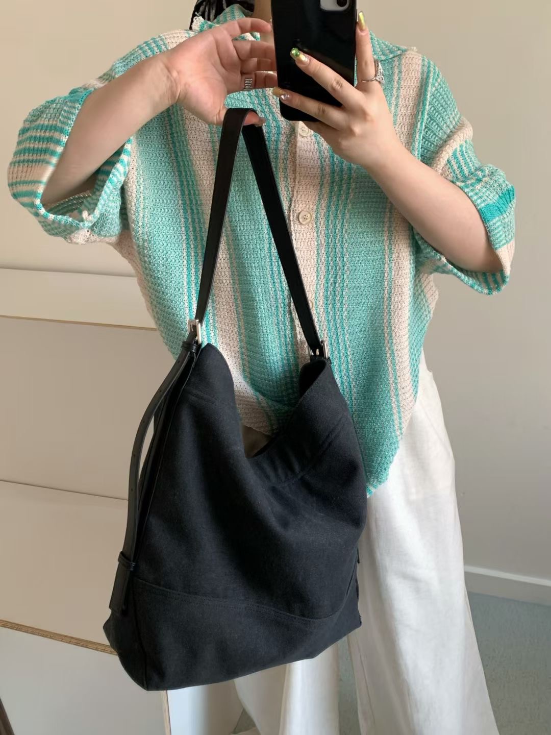 2025 Women's Linen Large Capacity Tote Bag - Versatile Shoulder & Crossbody Commuter Bag for Everyday Style