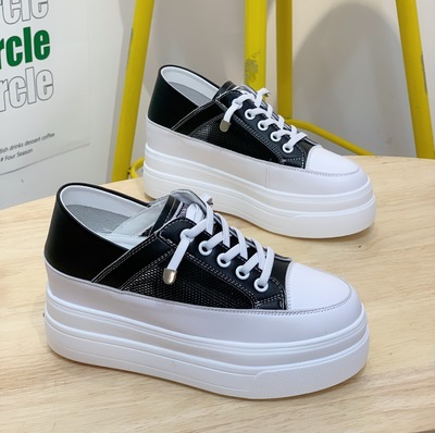 7cm Height-Increasing White Platform Sandals for Women - Breathable Mesh, Thick-Soled, Slimming Casual Summer Shoes 2025 7cm Height-Increasing White Platform Sandals for Women - Breathable Mesh, Thick-Soled, Slimming Casual Summer Shoes 2025