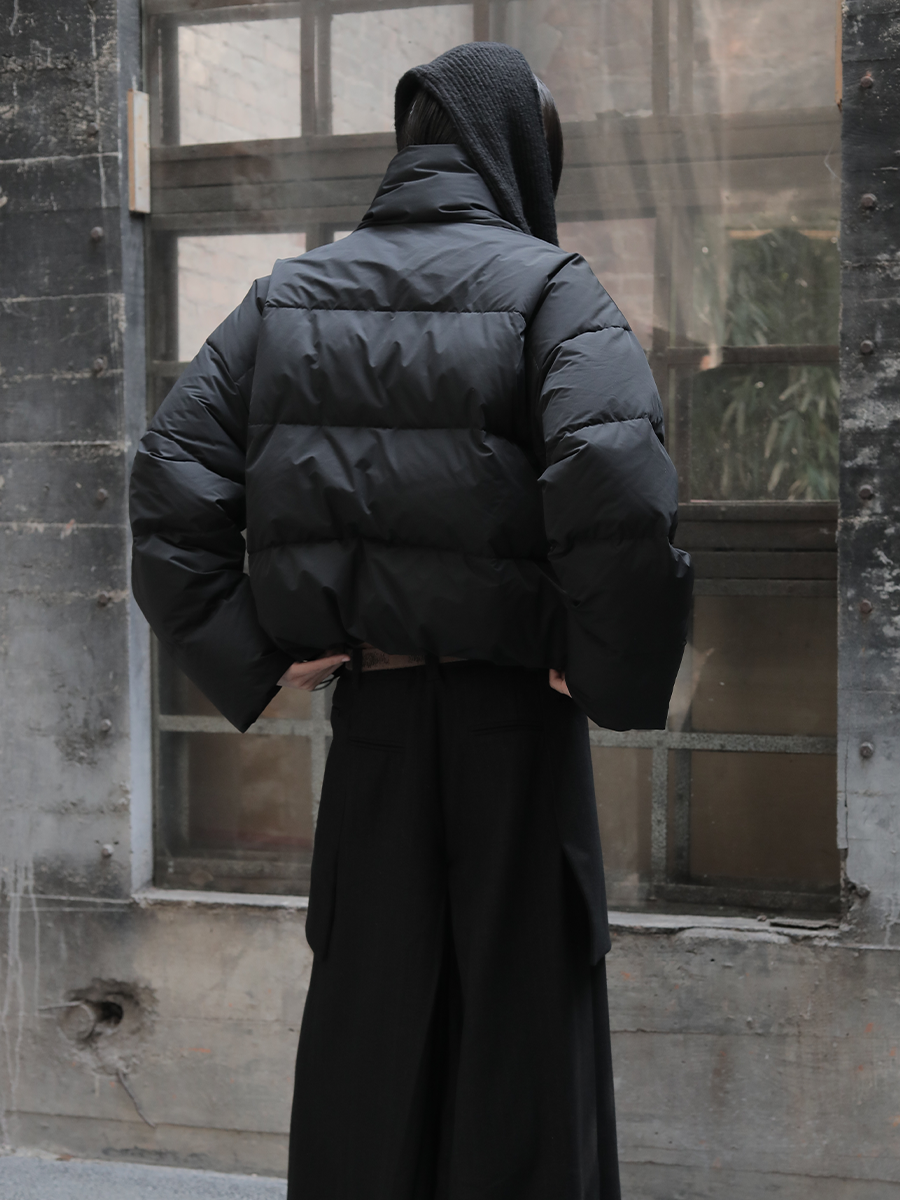 90% Goose Down Scarf Down Jacket with High Fill Power and Ribbed Cuffs - Stylish Winter Outerwear 90% Goose Down Scarf Down Jacket with High Fill Power and Ribbed Cuffs - Stylish Winter Outerwear