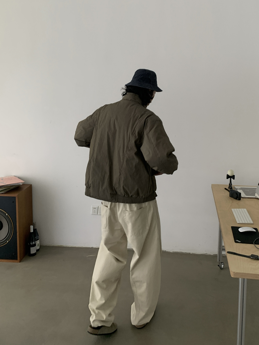 90s Style Loose Casual White Duck Down Jacket for Men and Women - Thick Stand Collar Vintage Winter Coat 90s Style Loose Casual White Duck Down Jacket for Men and Women - Thick Stand Collar Vintage Winter Coat