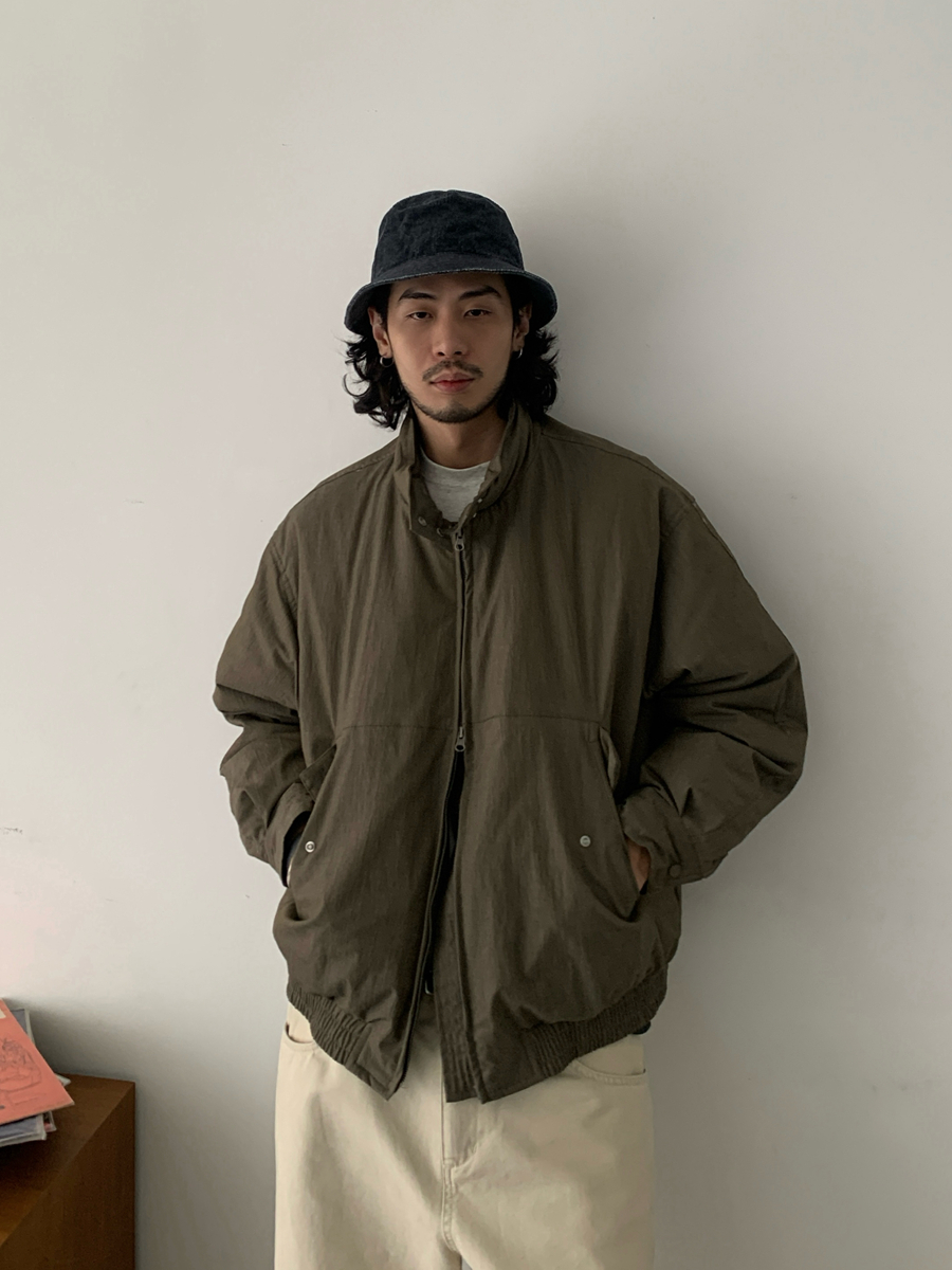 90s Style Loose Casual White Duck Down Jacket for Men and Women - Thick Stand Collar Vintage Winter Coat