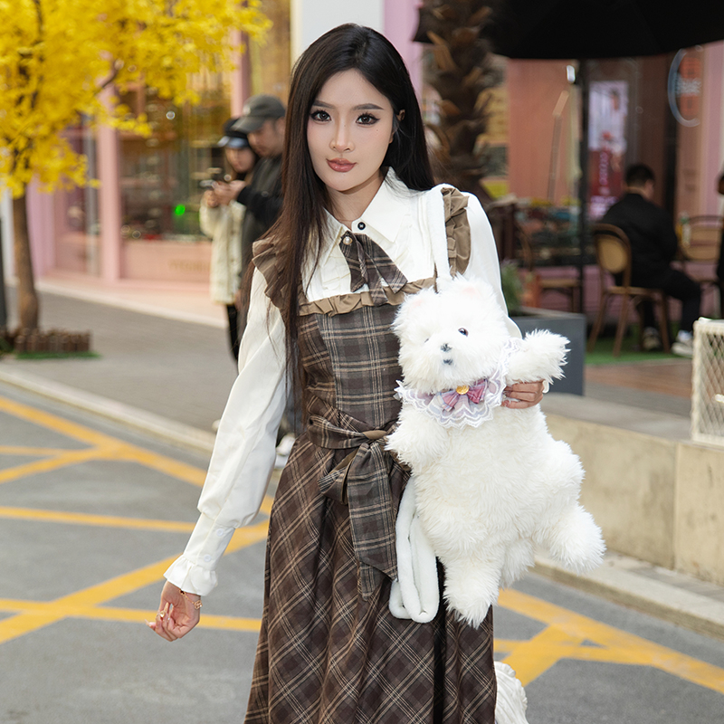 Adorable Plush Cartoon West Highland White Terrier Backpack Doll Bag - Perfect Gift for Girlfriend's Birthday Adorable Plush Cartoon West Highland White Terrier Backpack Doll Bag - Perfect Gift for Girlfriend's Birthday