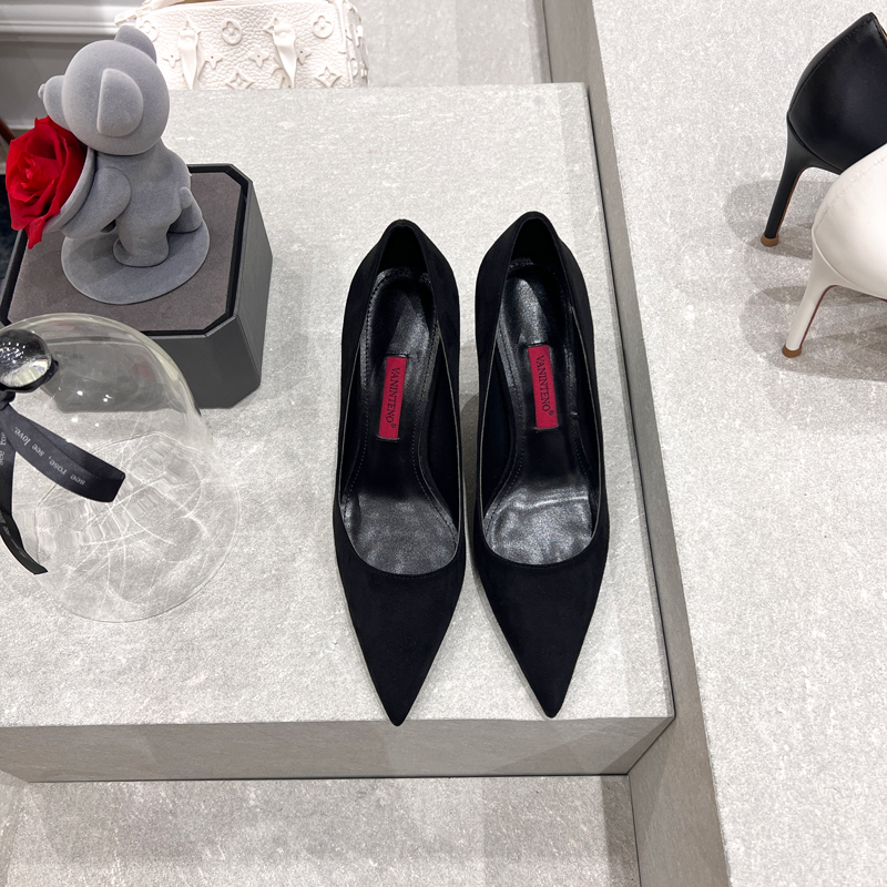 All-Black Pointed Ultra-High Heel Stiletto Shoes for Women - Sexy Shallow Mouth Design, Perfect for Night Out and Y2K Fashion All-Black Pointed Ultra-High Heel Stiletto Shoes for Women - Sexy Shallow Mouth Design, Perfect for Night Out and Y2K Fashion