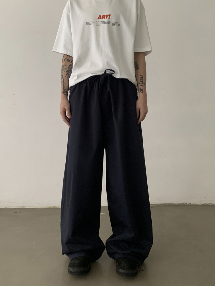 American Retro Relaxed Fit Wide-Leg Baggy Pants for Men and Women | Trendy Draped Floor-Length Casual Trousers