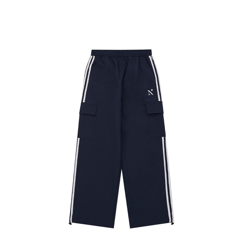 American Retro Side Stripe Cargo Pants - Three-Stripe Tapered Jazz Dance Pants for 90s Y2K Style