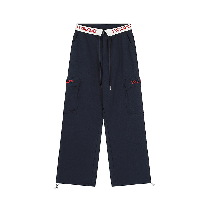 American Retro Women's Jazz Dance Outfit - Wine Red Top & Navy Blue Embroidered Sports Pants, Vintage Style