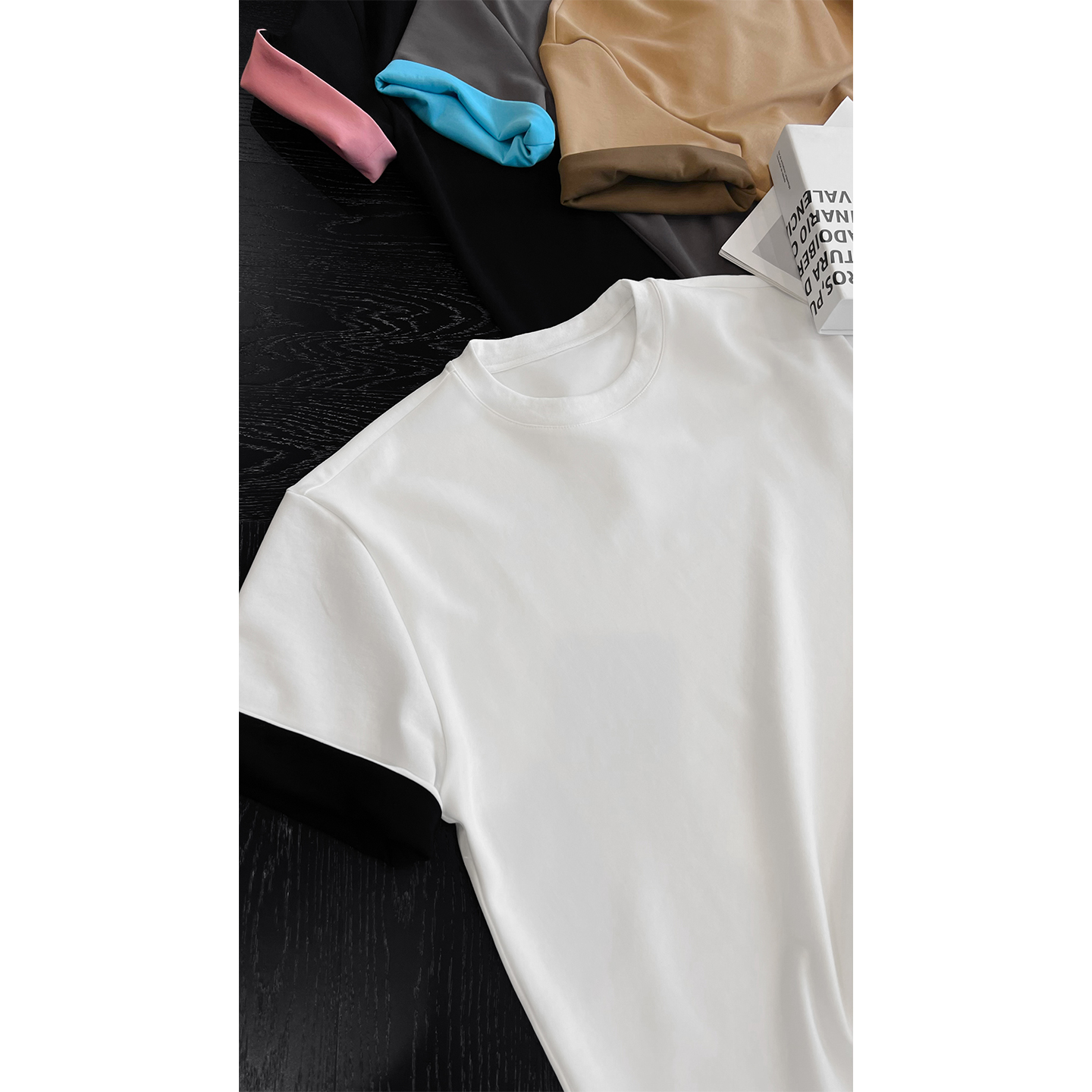 American Vintage Color Block Splicing Loose Short Sleeve T-Shirt - Trendy Summer Style for 90s and Y2K Fashion