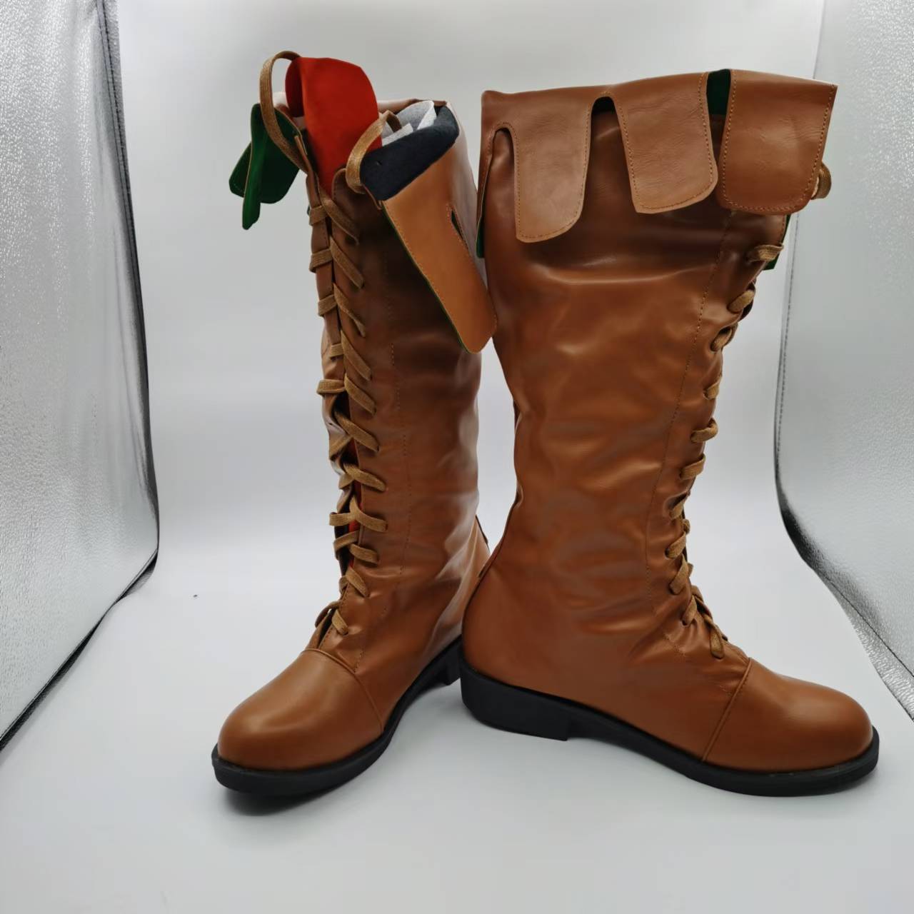 Attack on Titan Cosplay Boots for Eren, Levi, Mikasa - Deep Brown & Black Full Set - Perfect for Anime Conventions Attack on Titan Cosplay Boots for Eren, Levi, Mikasa - Deep Brown & Black Full Set - Perfect for Anime Conventions