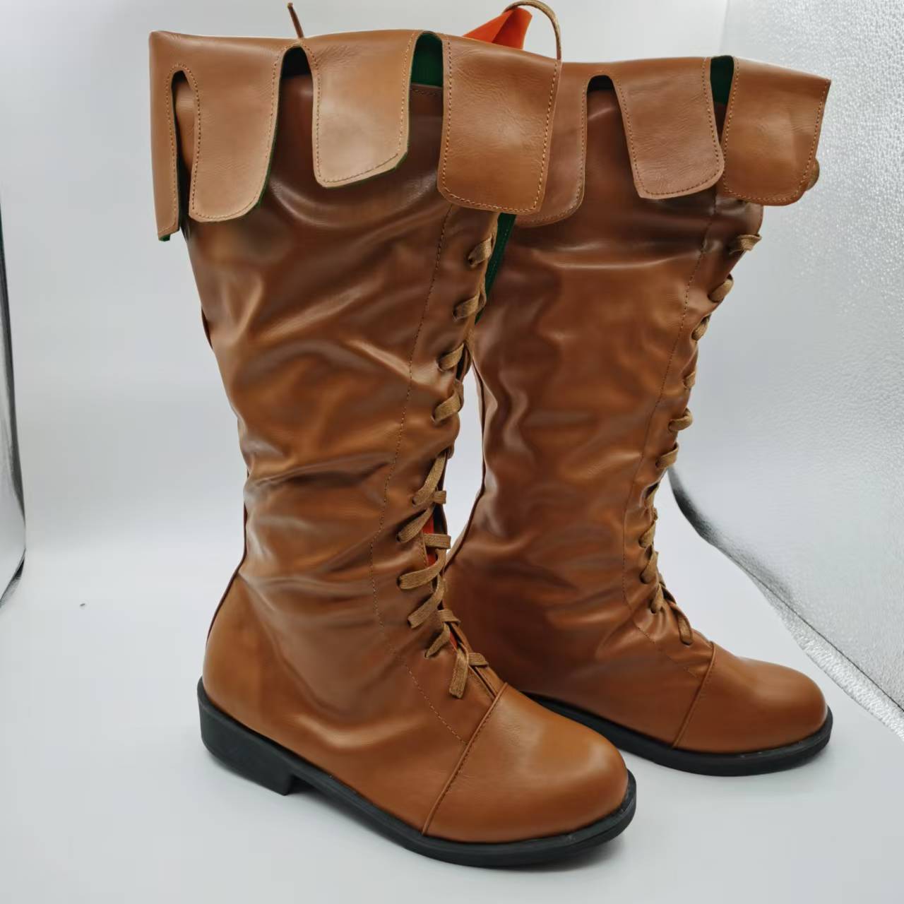 Attack on Titan Cosplay Boots for Eren, Levi, Mikasa - Deep Brown & Black Full Set - Perfect for Anime Conventions Attack on Titan Cosplay Boots for Eren, Levi, Mikasa - Deep Brown & Black Full Set - Perfect for Anime Conventions