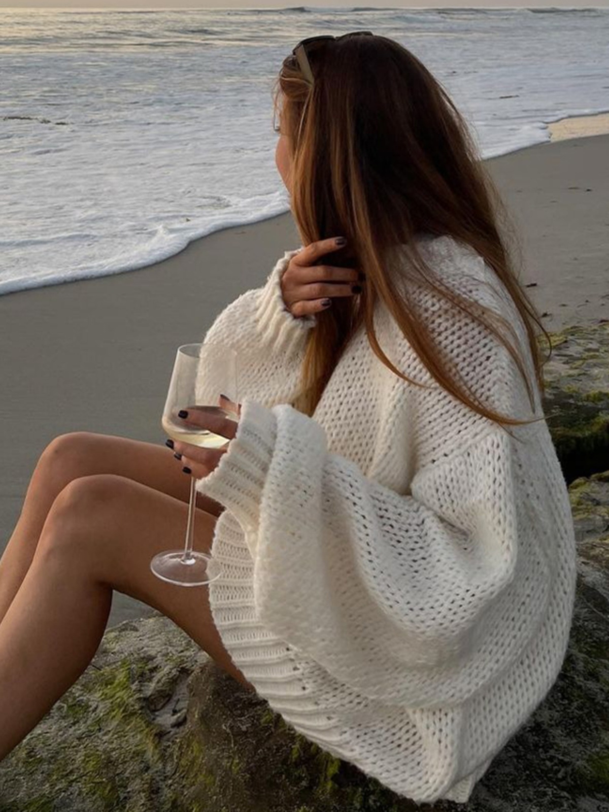 Autumn Loose Casual Long Sleeve Sweater - Round Neck Thin Semi-Transparent Trendy Top for Effortless Style Autumn Loose Casual Long Sleeve Sweater - Round Neck Thin Semi-Transparent Trendy Top for Effortless Style