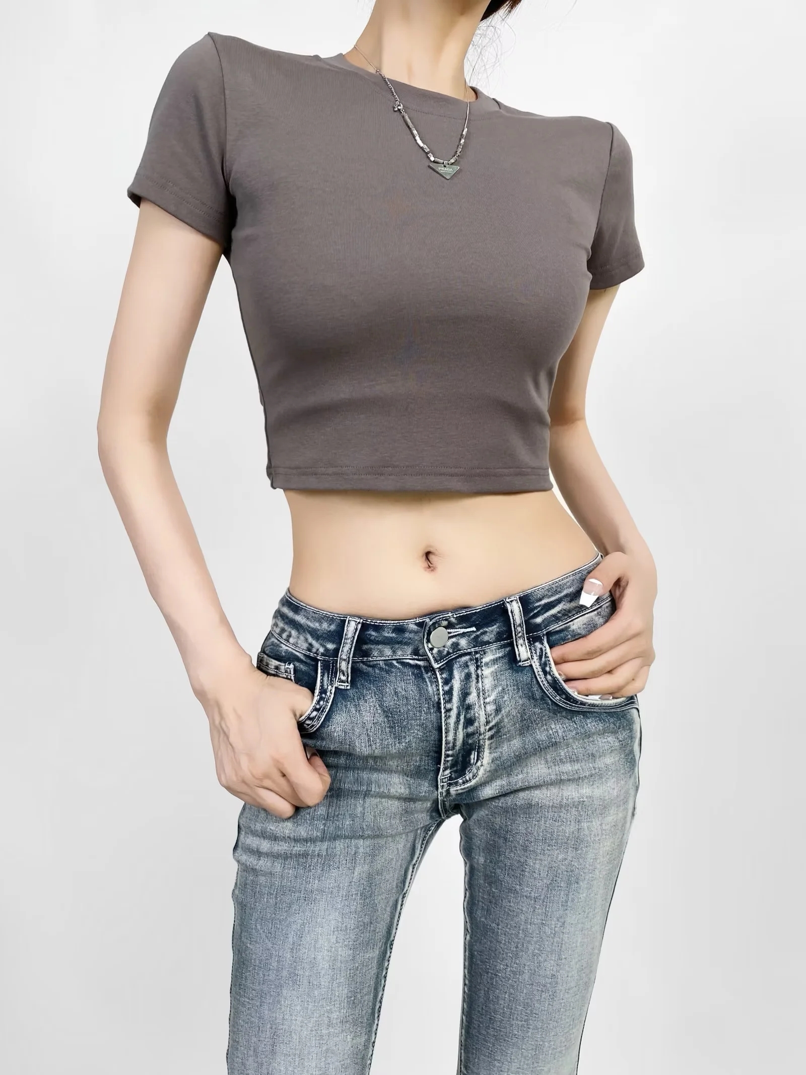 Backless Drawstring Short Sleeve T-Shirt for Women - Slim Fit Summer Top, Trendy Hot Girl Style, Perfect for 90s and Y2K Fashion Backless Drawstring Short Sleeve T-Shirt for Women - Slim Fit Summer Top, Trendy Hot Girl Style, Perfect for 90s and Y2K Fashion