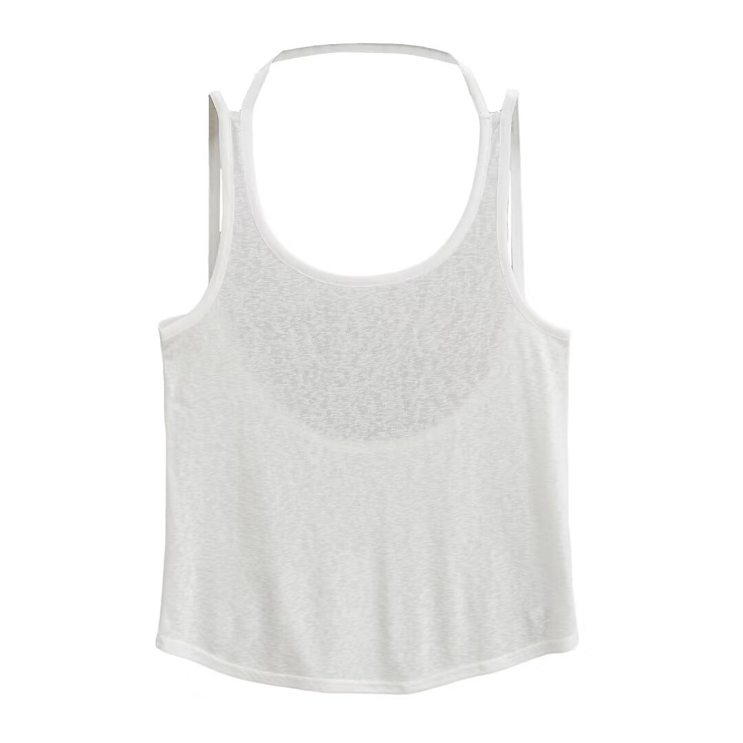 Backless Loose Fit Thin Strap Women's Sport Tank Top - Jazz Street Dance Yoga Vest for Fitness and Running Cover-Up Backless Loose Fit Thin Strap Women's Sport Tank Top - Jazz Street Dance Yoga Vest for Fitness and Running Cover-Up