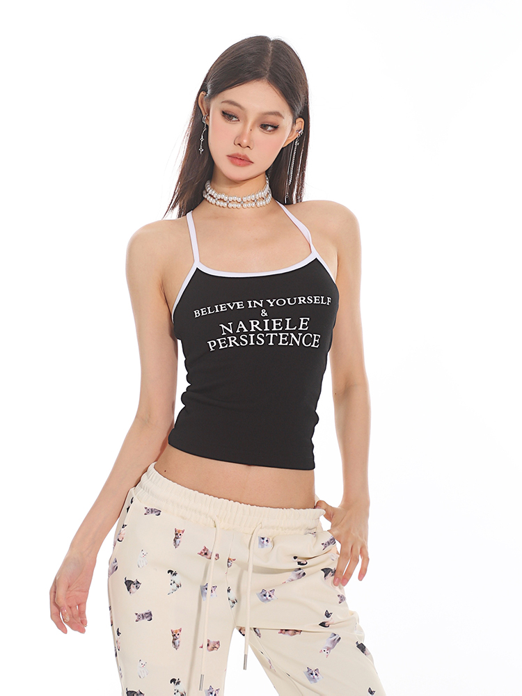 Backless Slim Fit Tank Top - Vintage American Style Sportswear for Women, Sexy Design, Perfect for Layering & Casual Looks Backless Slim Fit Tank Top - Vintage American Style Sportswear for Women, Sexy Design, Perfect for Layering & Casual Looks