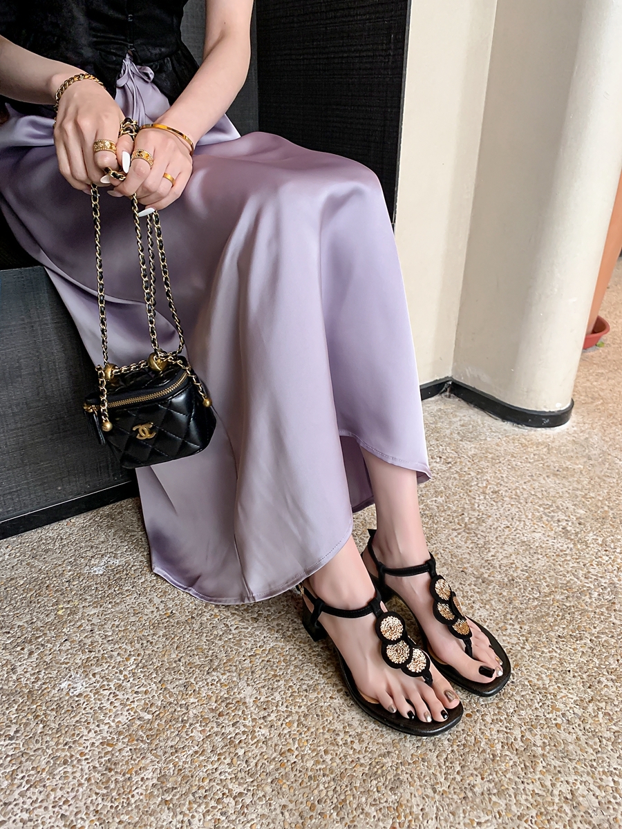 Bali Summer Dream Chunky Heeled Thong Sandals for Women, 5cm Heels, National Style, Perfect with Skirts and Dresses Bali Summer Dream Chunky Heeled Thong Sandals for Women, 5cm Heels, National Style, Perfect with Skirts and Dresses