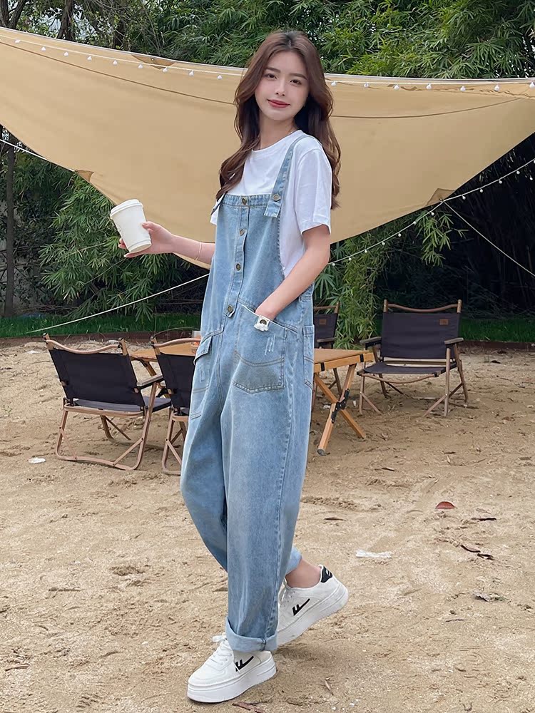 Bellflower Denim Overalls for Women - Loose Fit, Summer Style, Youthful Fashion, Petite Friendly, Trendy and Comfortable Outfit Bellflower Denim Overalls for Women - Loose Fit, Summer Style, Youthful Fashion, Petite Friendly, Trendy and Comfortable Outfit