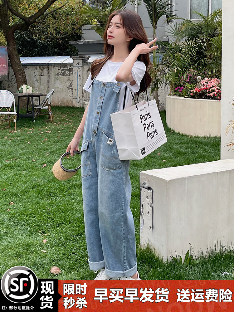 Bellflower Denim Overalls for Women - Loose Fit, Summer Style, Youthful Fashion, Petite Friendly, Trendy and Comfortable Outfit Bellflower Denim Overalls for Women - Loose Fit, Summer Style, Youthful Fashion, Petite Friendly, Trendy and Comfortable Outfit
