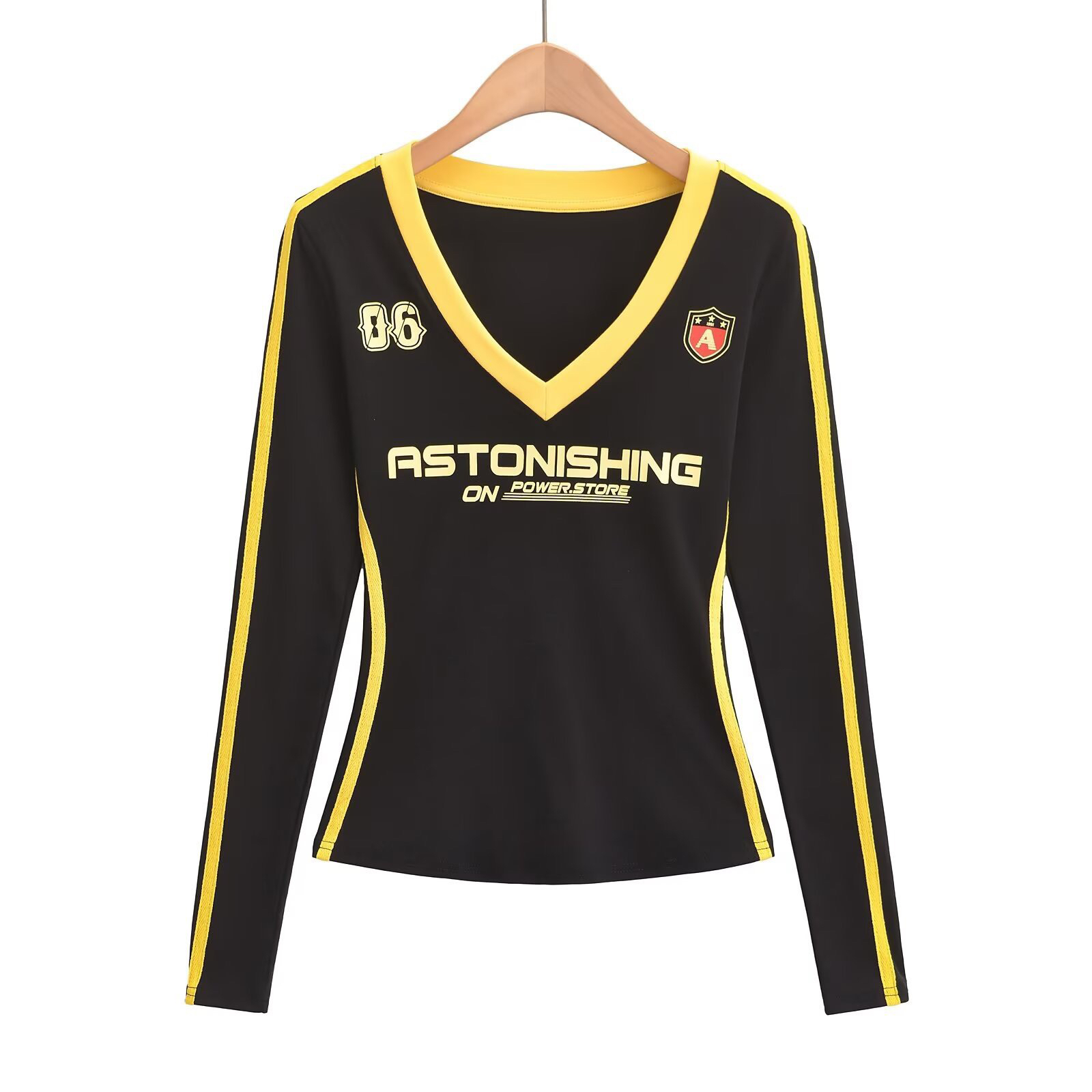 Black and Yellow Striped Wide-Leg Long Pants for Women - Jazz Dance Casual Workwear, Dopamine Style, Sports Fashion Black and Yellow Striped Wide-Leg Long Pants for Women - Jazz Dance Casual Workwear, Dopamine Style, Sports Fashion