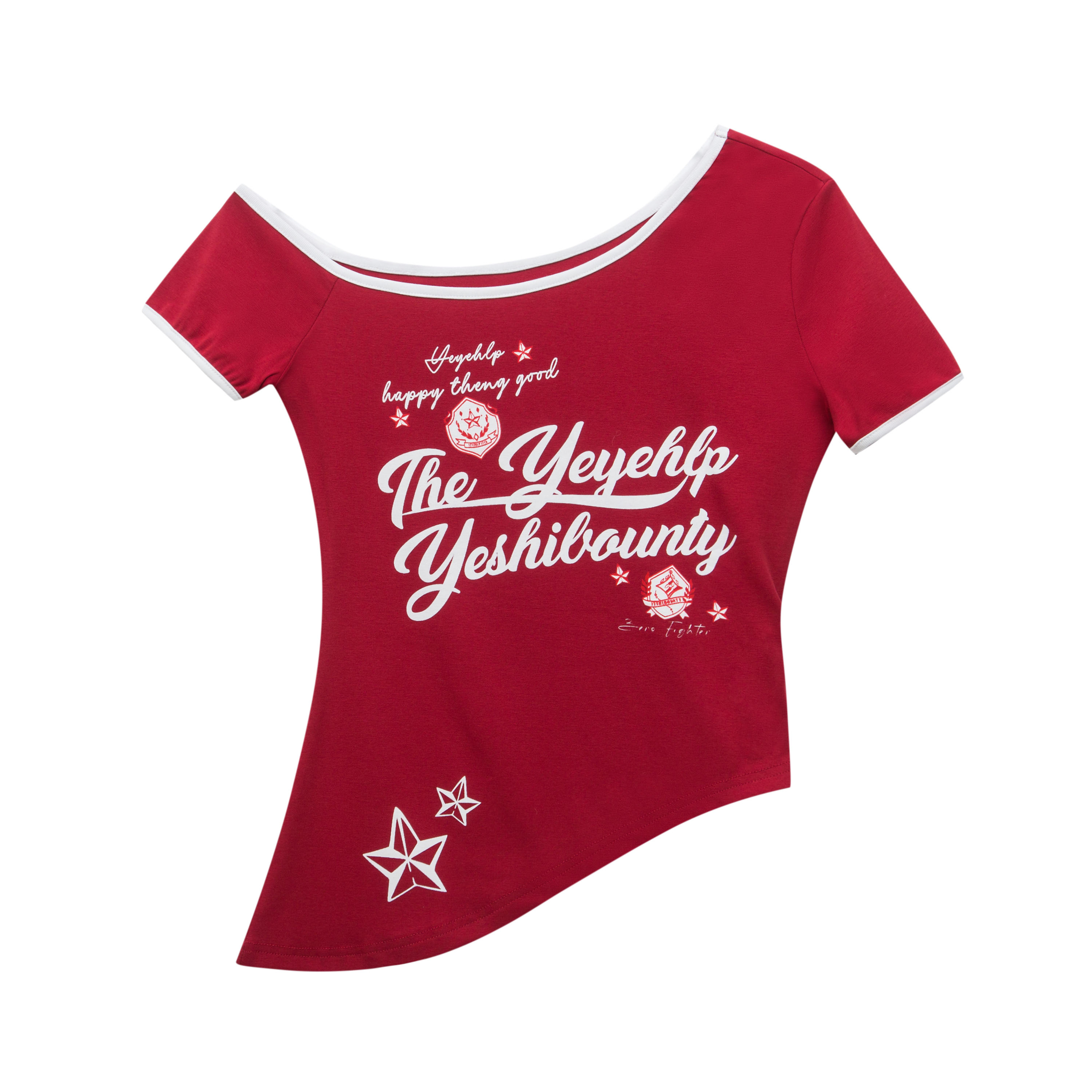 Black Irregular Off-Shoulder Short-Sleeve T-Shirt for Women + White High-Waisted Straight-Leg Sports Pants - Y2K Style Black Irregular Off-Shoulder Short-Sleeve T-Shirt for Women + White High-Waisted Straight-Leg Sports Pants - Y2K Style