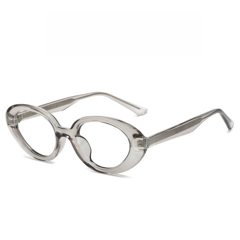 Black Oval Thick Border Anti-Blue Light Glasses for Round Faces - Makeup-Free Prescription Glasses for Women Black Oval Thick Border Anti-Blue Light Glasses for Round Faces - Makeup-Free Prescription Glasses for Women