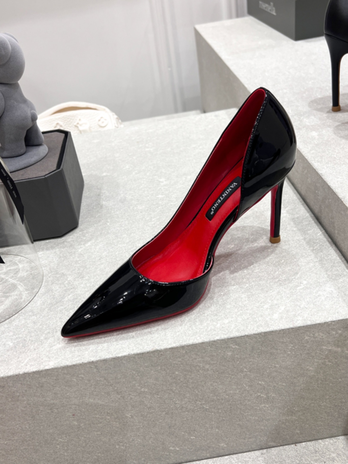 Black Patent Leather Side Cutout Pointed Toe High Heel Stiletto Shoes - Sexy Spring Autumn Style, Y2K Inspired Fashion Footwear