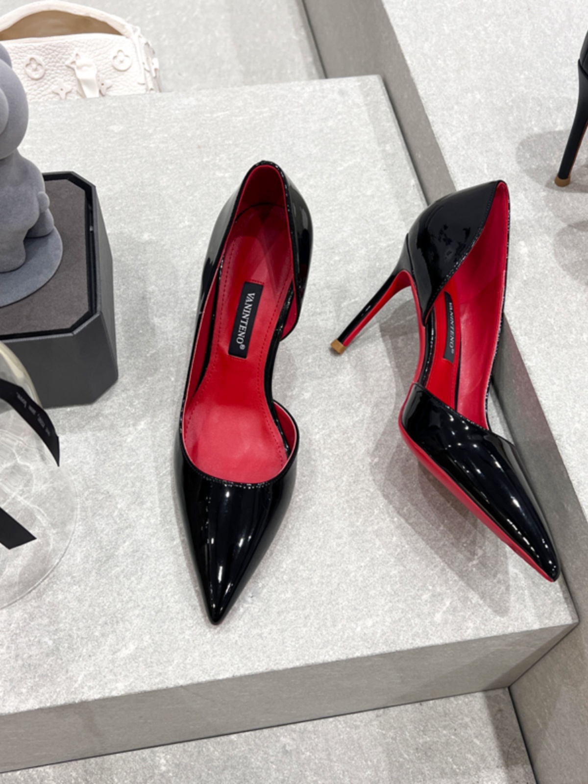 Black Patent Leather Side Cutout Pointed Toe High Heel Stiletto Shoes - Sexy Spring Autumn Style, Y2K Inspired Fashion Footwear Black Patent Leather Side Cutout Pointed Toe High Heel Stiletto Shoes - Sexy Spring Autumn Style, Y2K Inspired Fashion Footwear