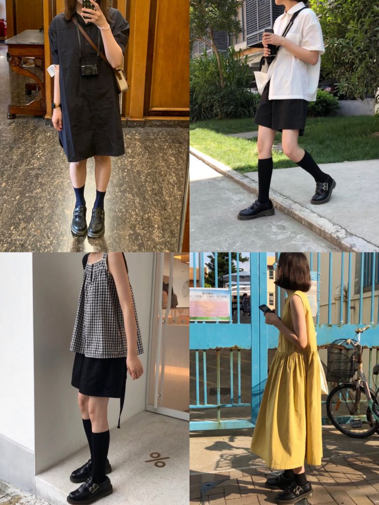 Black Retro Double Buckle Mary Jane Shoes - Thick-Soled Leather, British College Style, Fashionable 90s Inspired Footwear Black Retro Double Buckle Mary Jane Shoes - Thick-Soled Leather, British College Style, Fashionable 90s Inspired Footwear