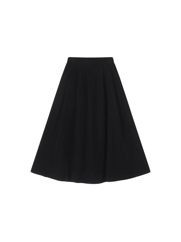 Black Velvet Round Neck Fleece Coat for Women - Korean Style High-End Loose Long Sleeve Winter Top Black Velvet Round Neck Fleece Coat for Women - Korean Style High-End Loose Long Sleeve Winter Top